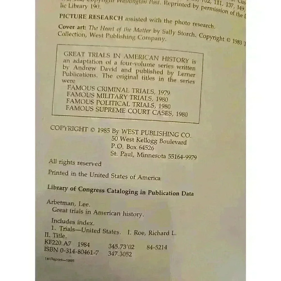 Great Trials in American History : Civil War to the Present by Richard L. Roe... - Picture 3 of 3